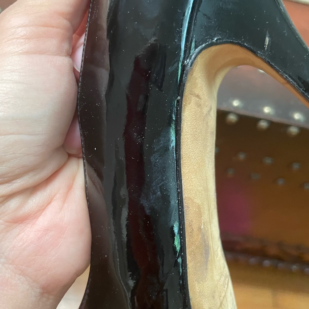 YSL Vintage Black Patent Leather Heels 40 10 - Picture 8 of 8